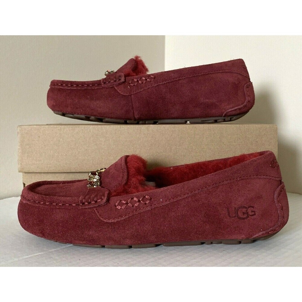 New UGG Ansley Charm Gem Women Fashion Moccasin Slippers Size 5 Kiss - Picture 3 of 8